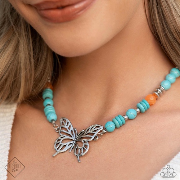 Try As I FLIGHT - Blue Necklace - Picture 1 of 3